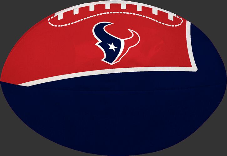Navy and Red NFL Houston Texans Football With Team Logo SKU #07831093114