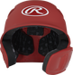 Front view of Scarlet R16 Reverse Matte Batting Helmet | Junior & Senior - SKU: R6R07 image number null