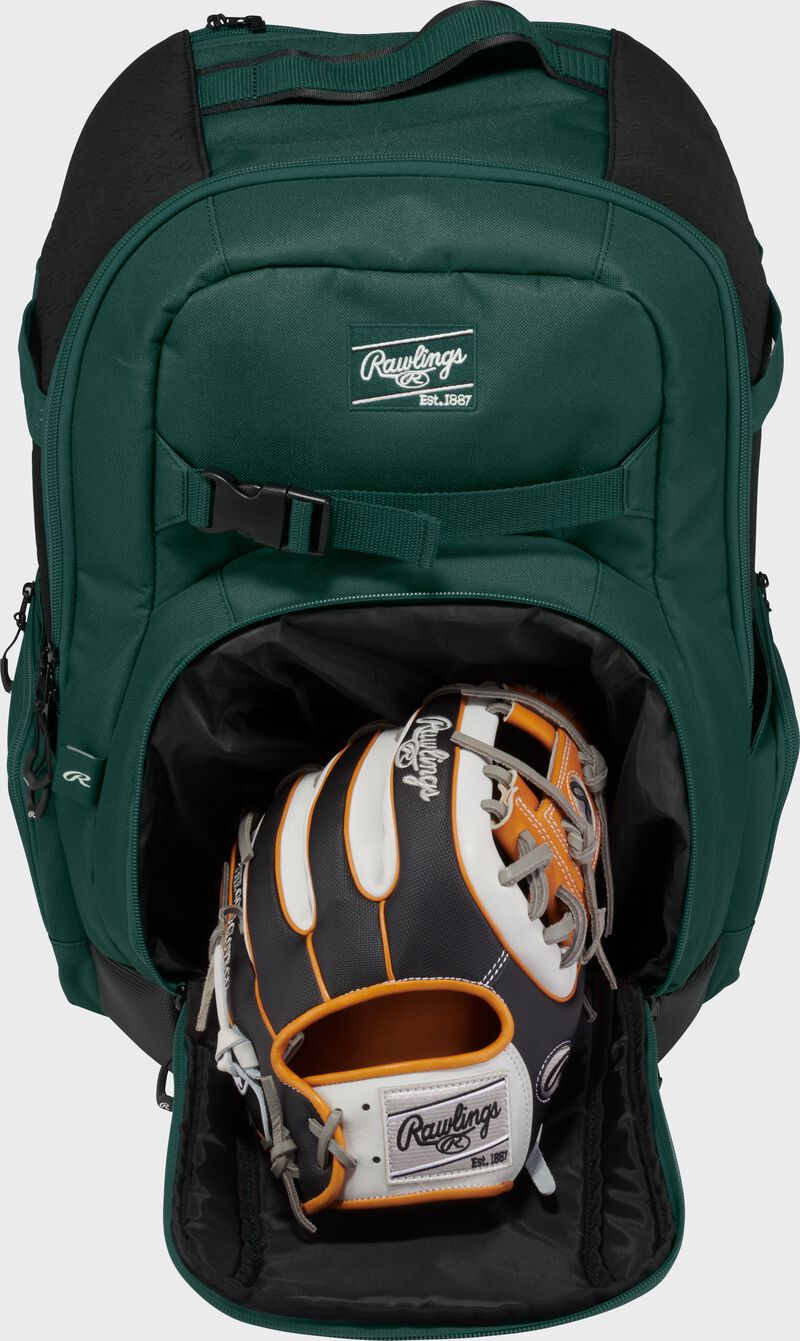 Rawlings Journey Players Backpack, Dark Green