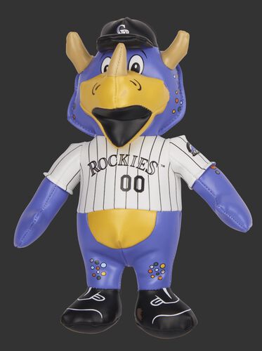 Rawlings MLB Colorado Rockies Mascot Softee With White Team Jersey and Black Team Hat SKU #03770025111