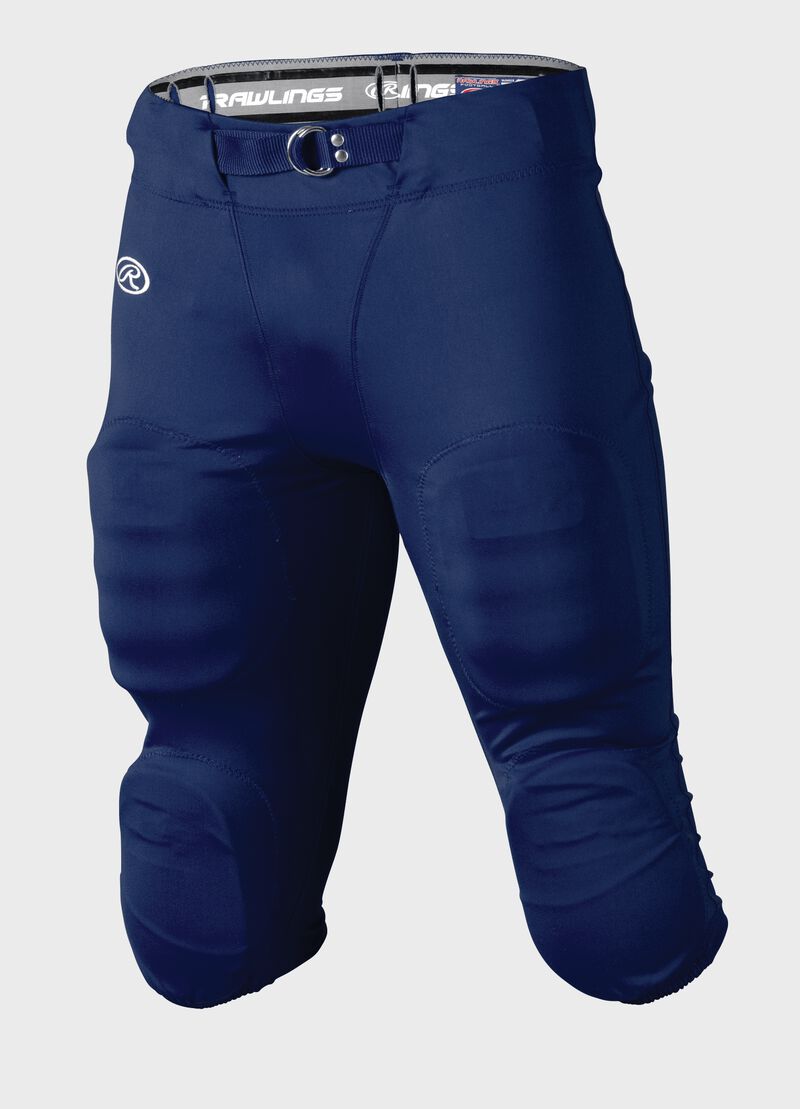 Front of Rawlings Navy Adult Slotted Football Pant - SKU #FP147