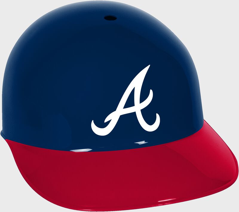 A navy/red MLB Atlanta Braves replica helmet - SKU:01950005111
