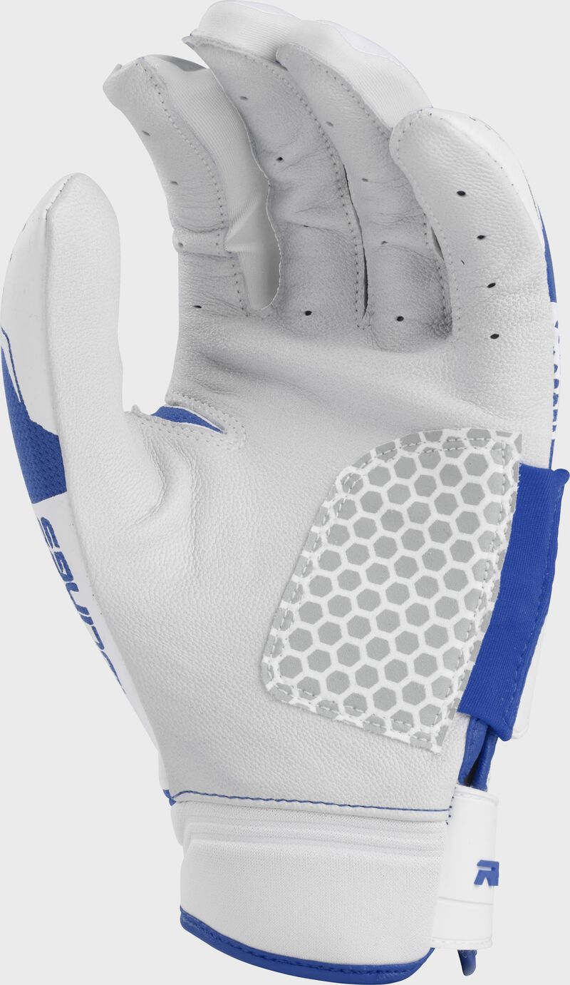 White palm of a royal women's workhorse pro batting glove - SKU: FP2PBG-R