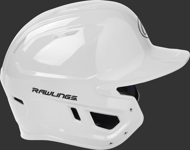 Right side of a matte white MACH helmet