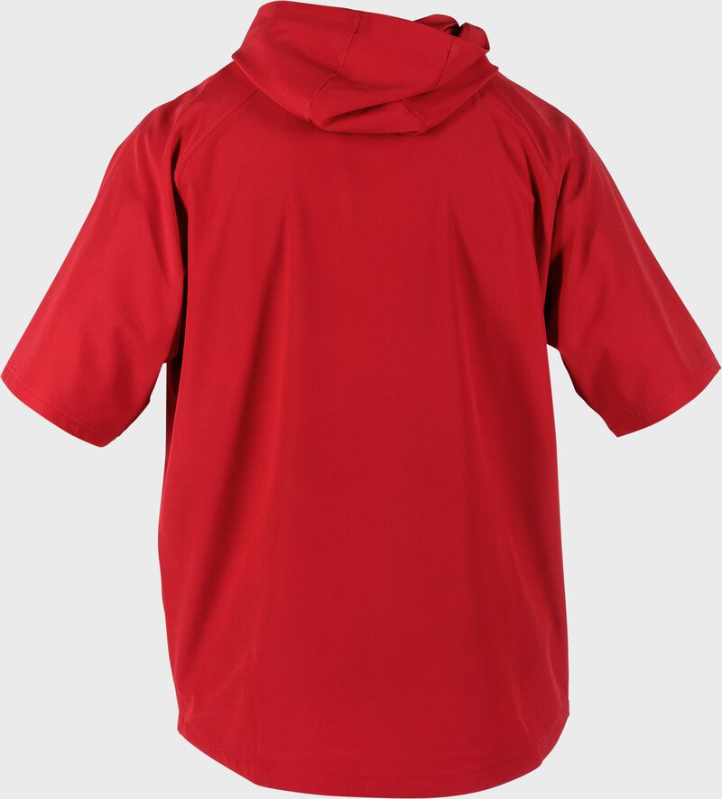 Rawlings ColorSync Short Sleeve Hoodie, Adult L, Scarlet