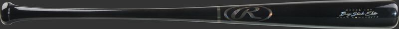 A black 2021 Big Stick Elite 110 composite wood bat with silver accents - SKU: 110CMB