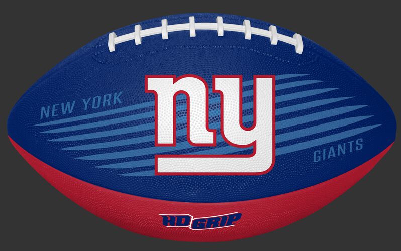 Blue and Red NFL New York Giants Downfield Youth Football With Team Logo SKU #07731078121