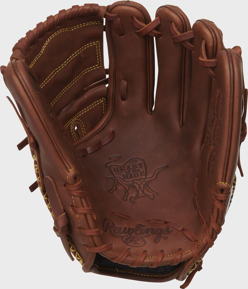 Shell palm view of Timberglaze 2021 Heart of the Hide 11.75-inch infield/pitcher's glove