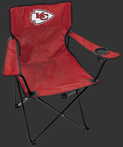 Front of Rawlings Red NFL Kansas City Chiefs Gameday Elite Chair With Team Logo SKU #00551071111