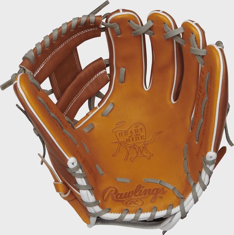 Shell palm view of 11.5-Inch Rawlings Heart of the Hide R2G infield glove