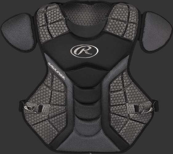 A black/graphite CPVEL Velo series intermediate chest protector