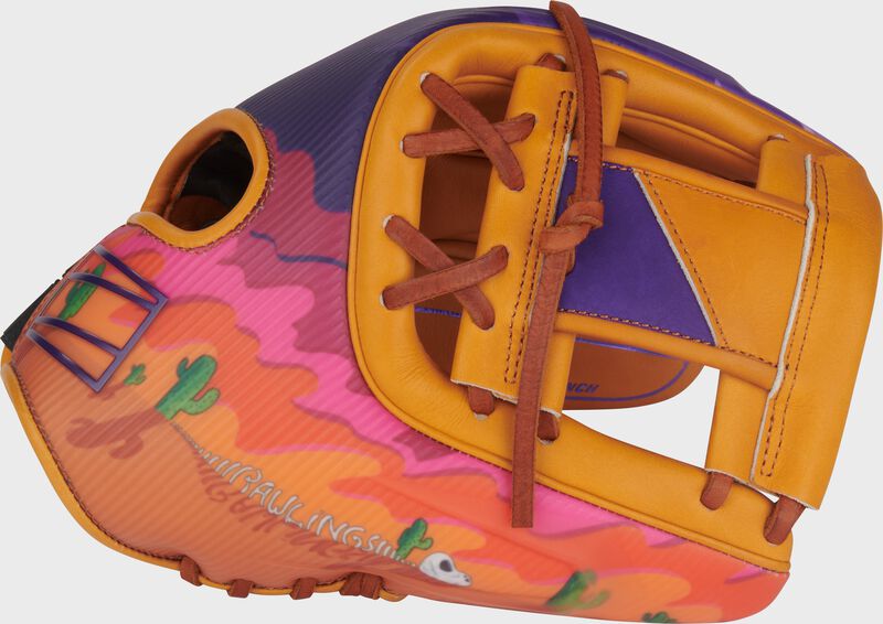 Thumb of a tan/purple Rawlings 11.75-Inch REV1X Arizona Spring Training Glove