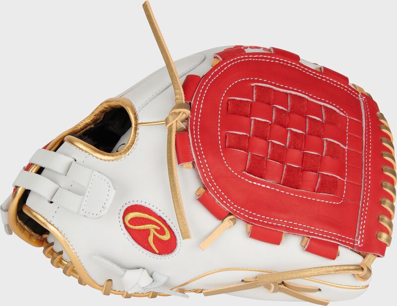 Liberty Advanced Color Series 12 in Fastpitch Glove, White/Scarlet, Right