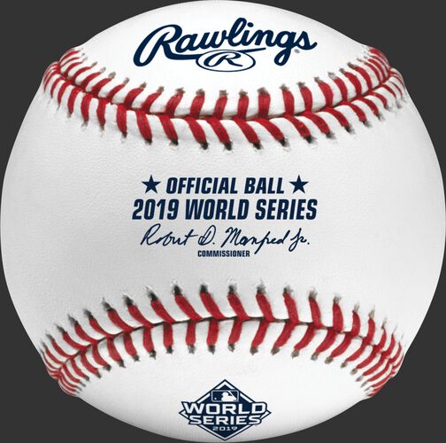 WSBB19 MLB 2019 World Series baseball with the commissioner's signature