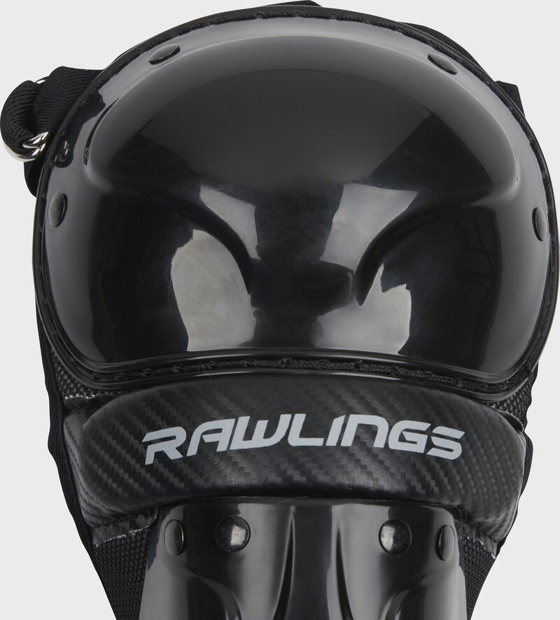 Knee padding of a black T-Ball Players Series leg guard