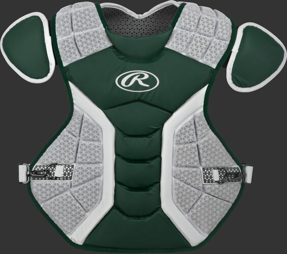 A dark green/grey CPPRO Pro Preferred adult chest protector
