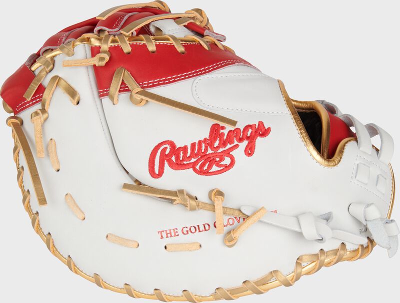 Liberty Advanced Color Series 13 in 1st Base Mitt, White/Scarlet, Right