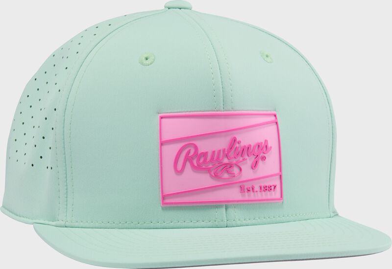 Rawlings Mint Performance Flat Bill Snapback Hat