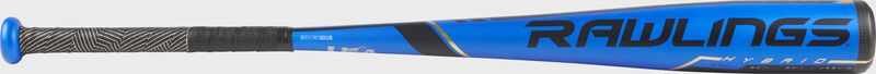 US9V10 USA -10 Velo USA bat with a blue barrel and black/gold batting grip