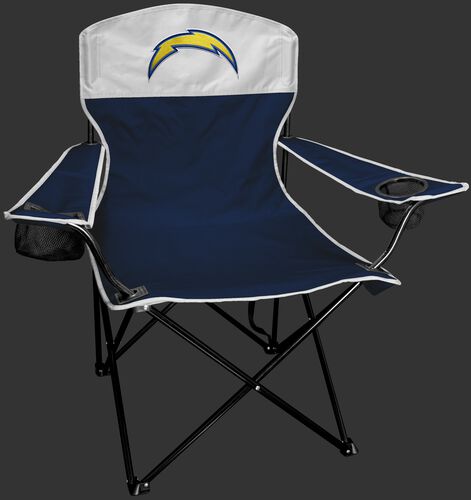 Front of Rawlings Navy and White NFL Los Angeles Chargers Lineman Chair With Team Logo SKU #31021083111