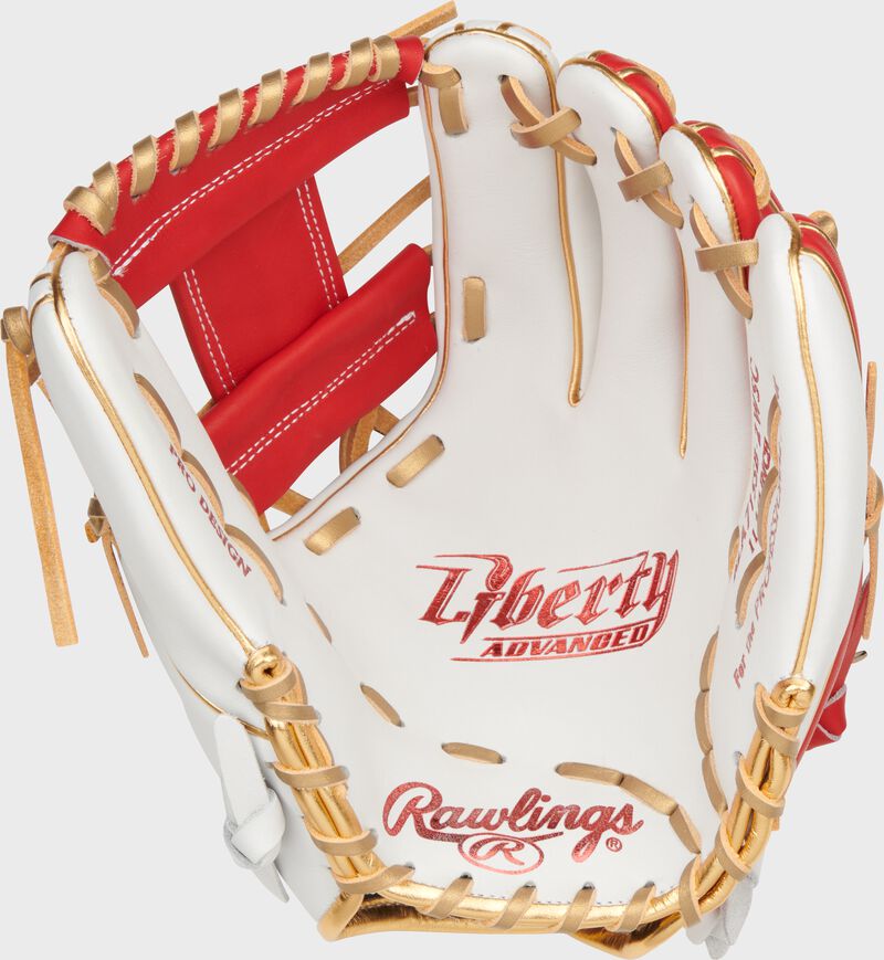 Liberty Advanced Color Series 11.75 in Infield Glove, White/Scarlet, Right