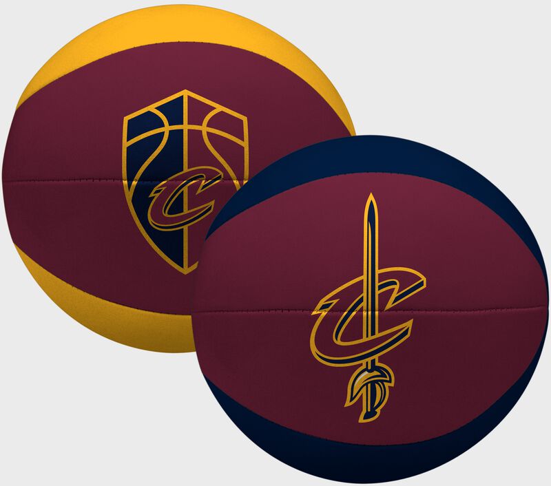 Rawlings Burgundy and Gold NBA Cleveland Cavaliers Softee Basketball With Team Logo SKU #03564199113
