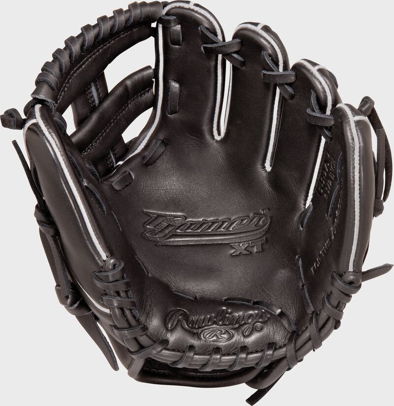 G95XT 9.5-inch Gamer training glove with a black palm and black laces