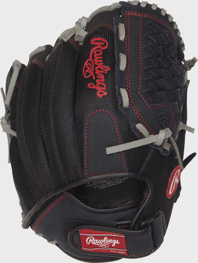 Shell back view of Renegade 12-in infield Softball glove