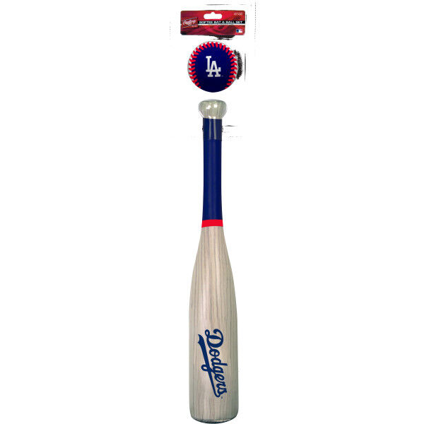 Rawlings MLB Los Angeles Dodgers Bat and Ball Set