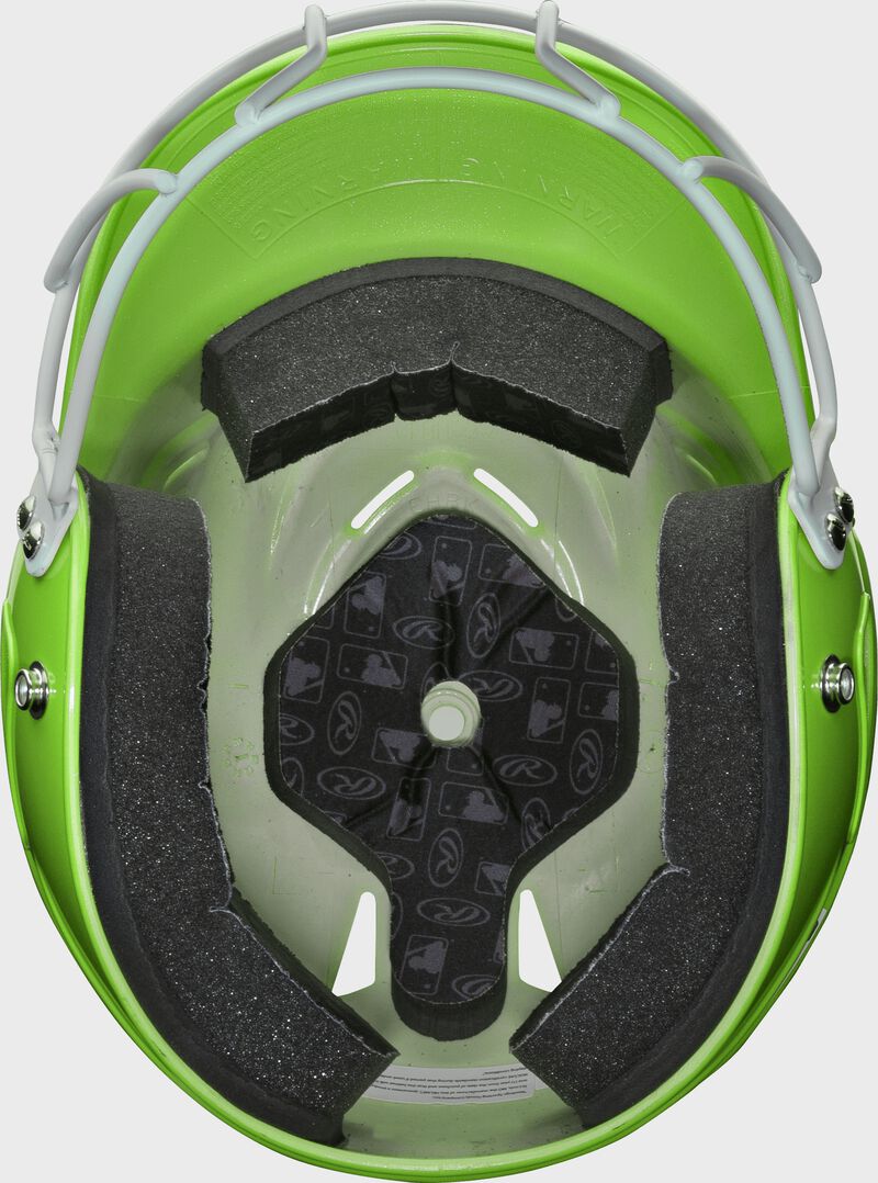 Inside view of Coolflo High School/College Batting Helmet - SKU: RCFHLFG loading=