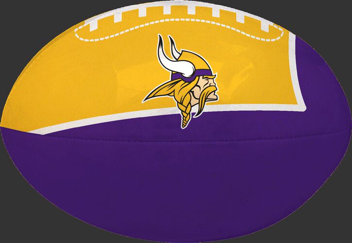 Purple and Gold NFL Minnesota Vikings Football With Team Logo SKU #07831075114