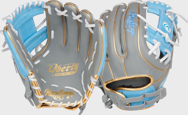 Liberty Advanced Color Series 11.75 in Infield Glove, Gray/Columbia Blue, Right