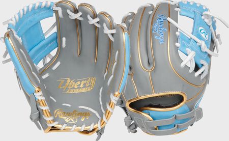 Liberty Advanced Color Series 11.75 in Infield Glove, Gray/Columbia Blue Liberty Advanced Color Series 11.75 in Infield Glove, Gray/Columbia Blue
