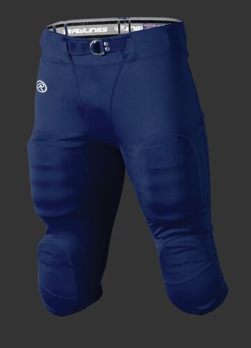 Front of Rawlings Navy Adult Slotted Football Pant - SKU #FP147
