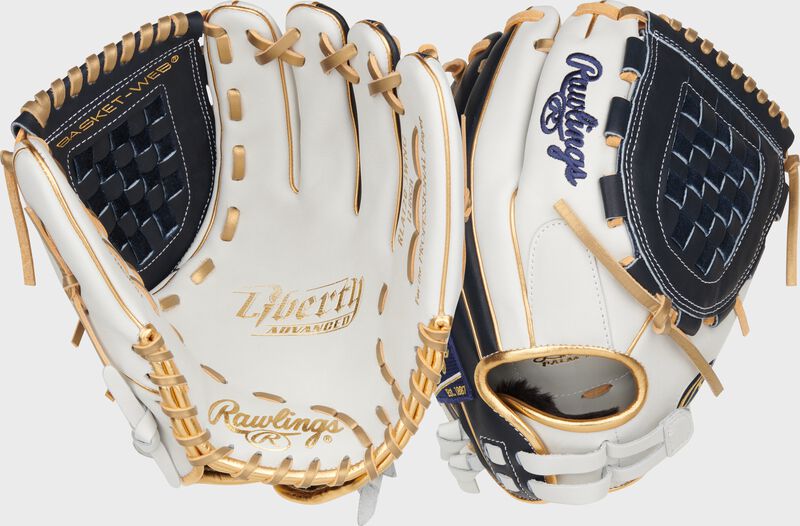 Liberty Advanced Color Series 12 in Fastpitch Glove, White/Navy, Right