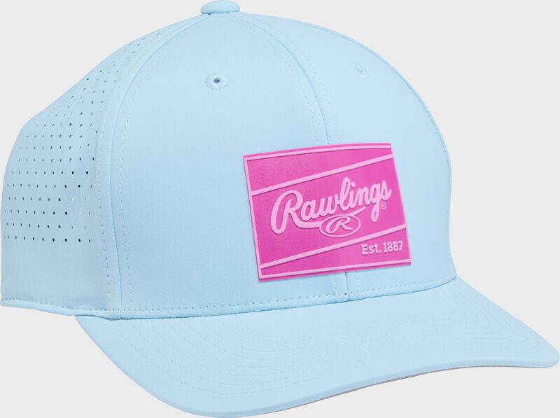 Rawlings Light Blue Performance Curved Bill Snapback Hat
