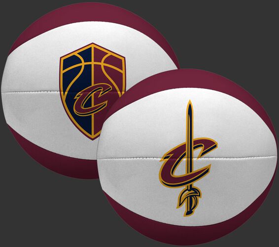 Rawlings Burgundy and White NBA Cleveland Cavaliers Softee Basketball With Team Logo SKU #03694199112