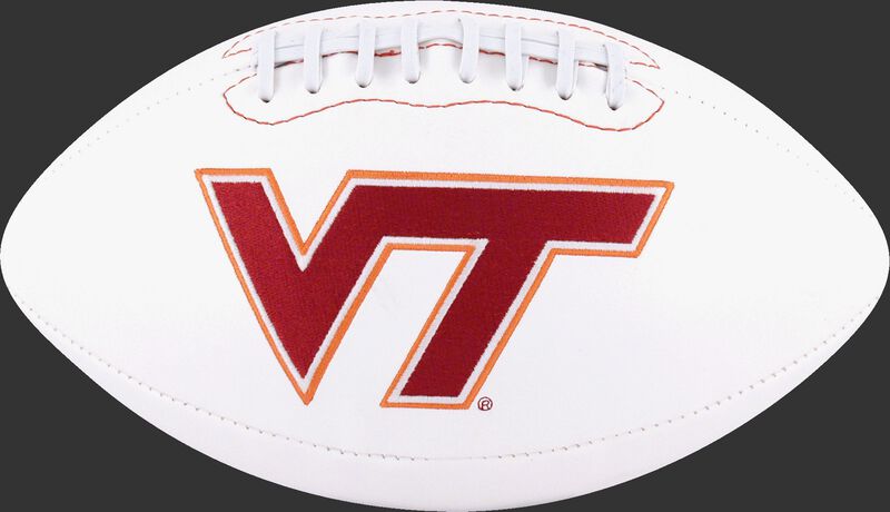 White NCAA Virginia Tech Hokies Football With Team Logo SKU #05733111121