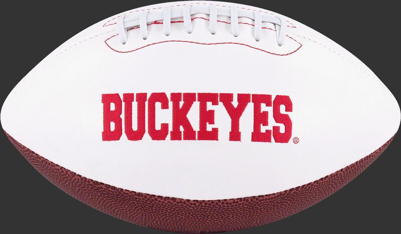 White NCAA Ohio State Buckeyes Football With Team Name SKU #05733042122