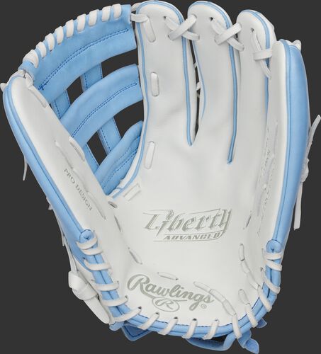 Liberty Advanced Color Series 13-Inch Outfield Glove White/Columbia Blue