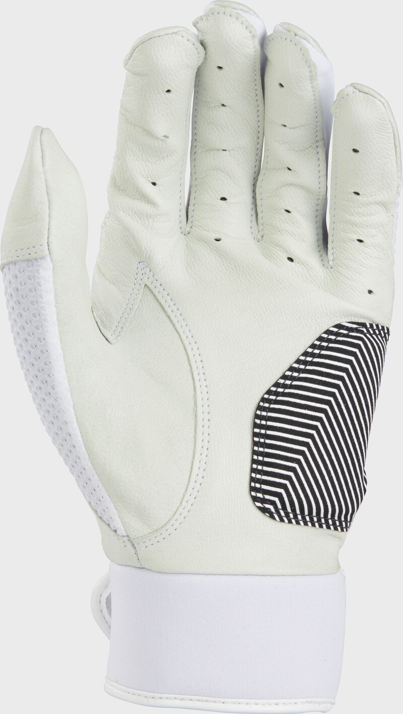 White palm of a white 2022 Workhorse batting glove - SKU: WH22BG-W