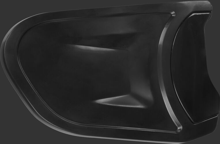 A black REXT R-EXT universal batting helmet extension piece