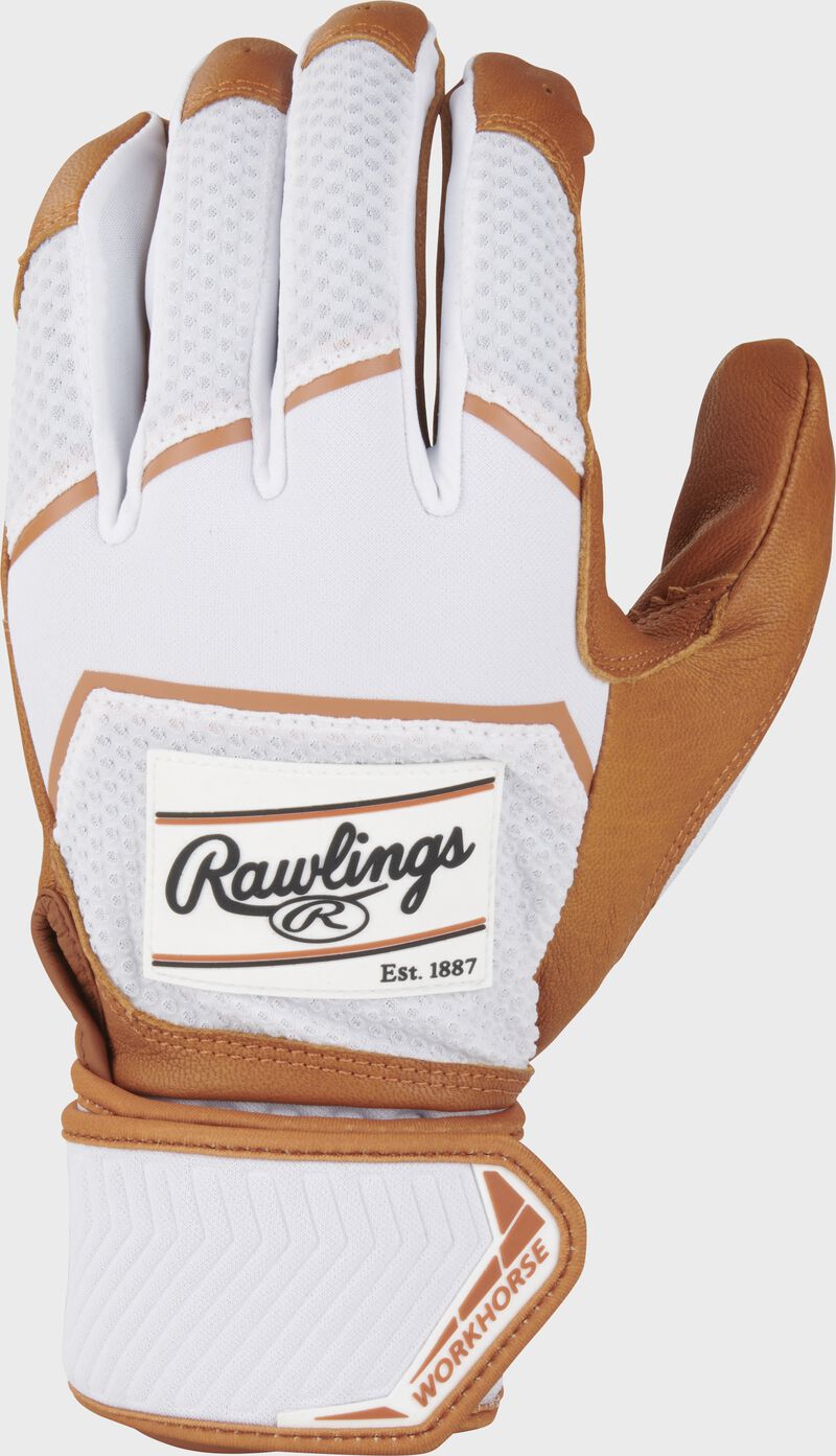 Rawlings Workhorse Compression Strap Batting Gloves, Adult & Youth Sizes