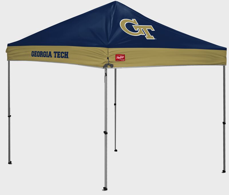 A Georgia Tech Yellow Jackets 9'x9' straight leg canopy loading=