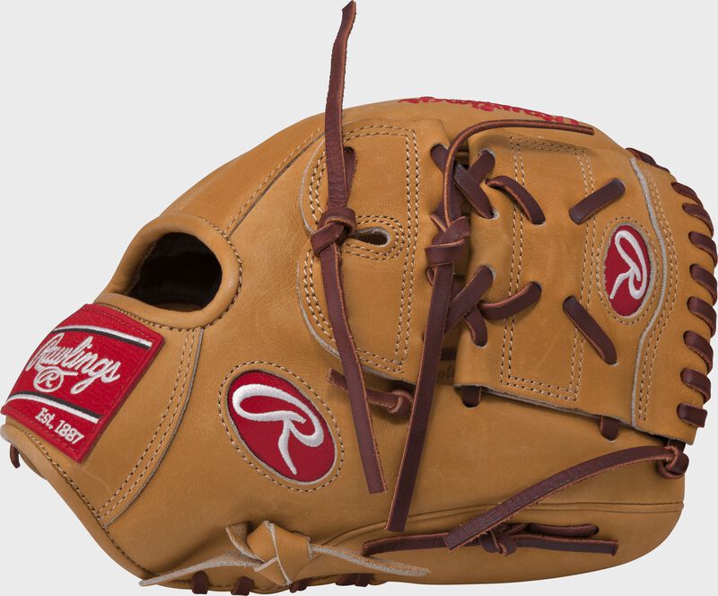 PRO205-9BUBLEMA Heart of the Hide 11.75-inch blem glove with a butterscotch thumb and two-piece solid web