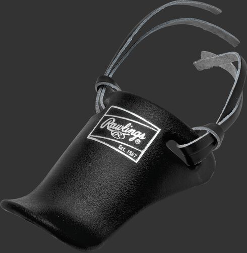 Rawlings Black Youth Throat Protector With Brand Logo SKU #TP4-B