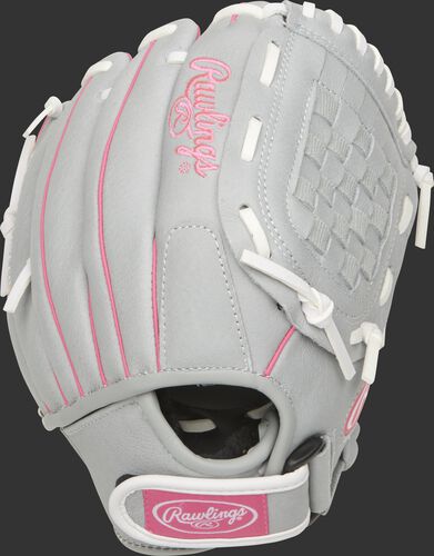 SCSB105P 10.5-inch Sure Catch Softball youth Basket web glove with a Velcro wrist strap