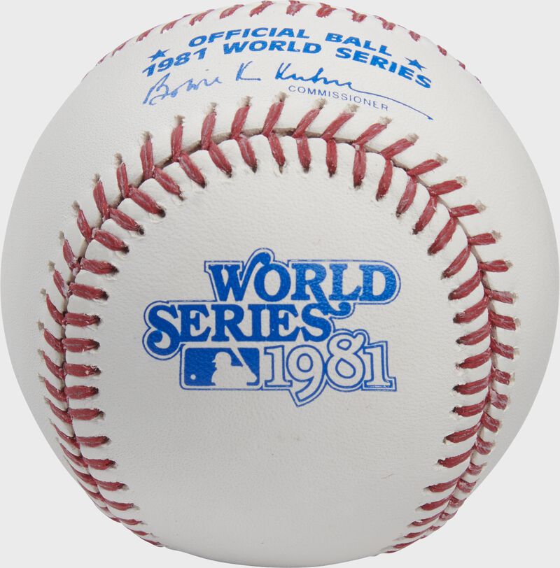 Rawlings MLB World Series Commemorative Baseball, 1981 loading=