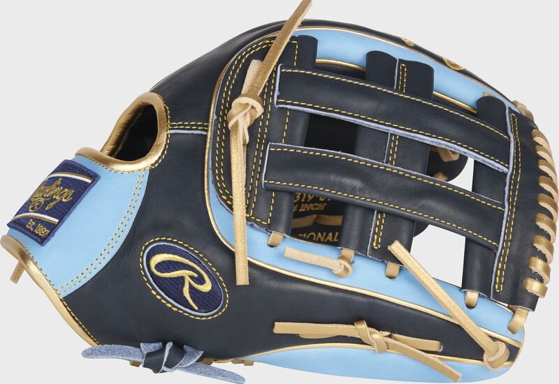 Thumb of a 2021 Exclusive HOH R2G 12.75-Inch outfield glove with a navy H-web - SKU: PROR3319-6NCB