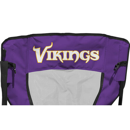 Back of Rawlings Purple and Yellow NFL Minnesota Vikings High Back Chair With Team Name SKU #09211075518